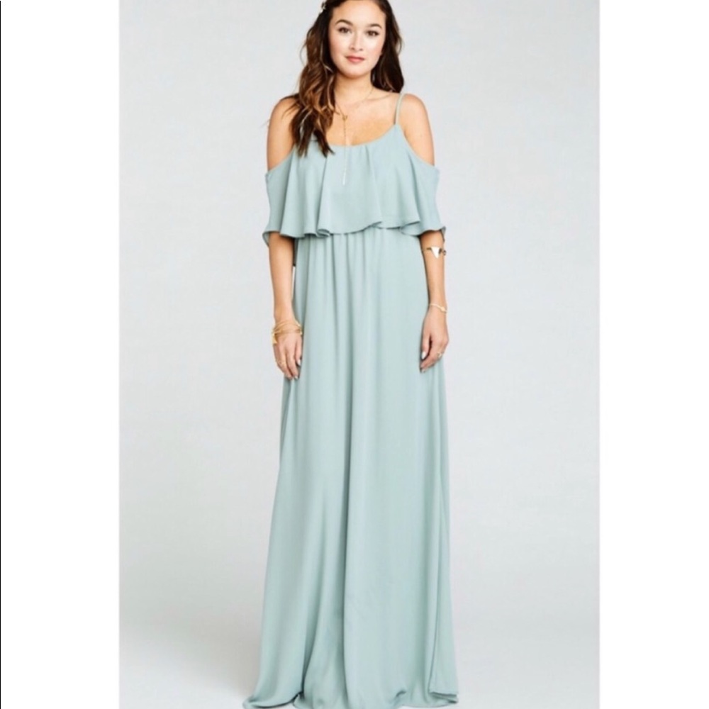 Caitlin Ruffle Maxi Dress
